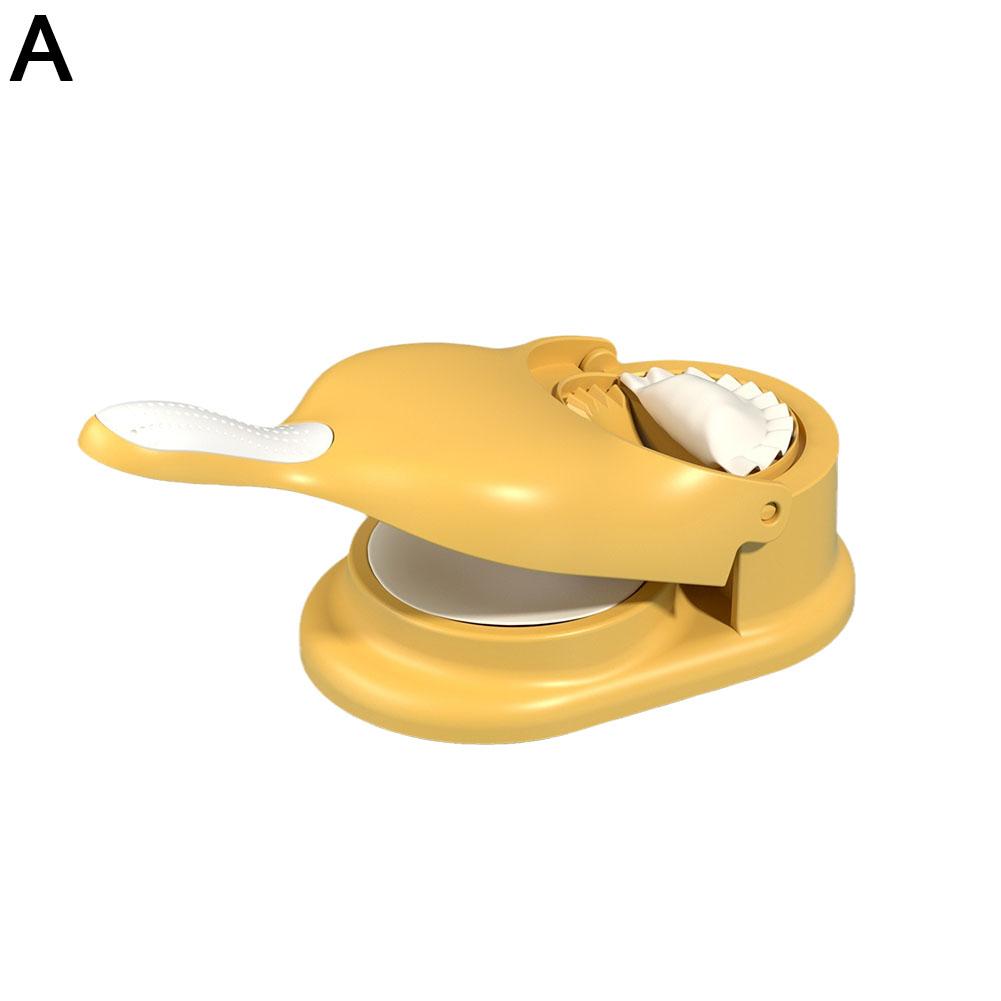 Máquina para hacer dumplings 2 en 1, Kit DIY, prensador de envoltorio Manual, ahorro de trabajo, raviolis, Empanadas, máquina moladora de piel de masa, utensilios de cocina: Azul cielo