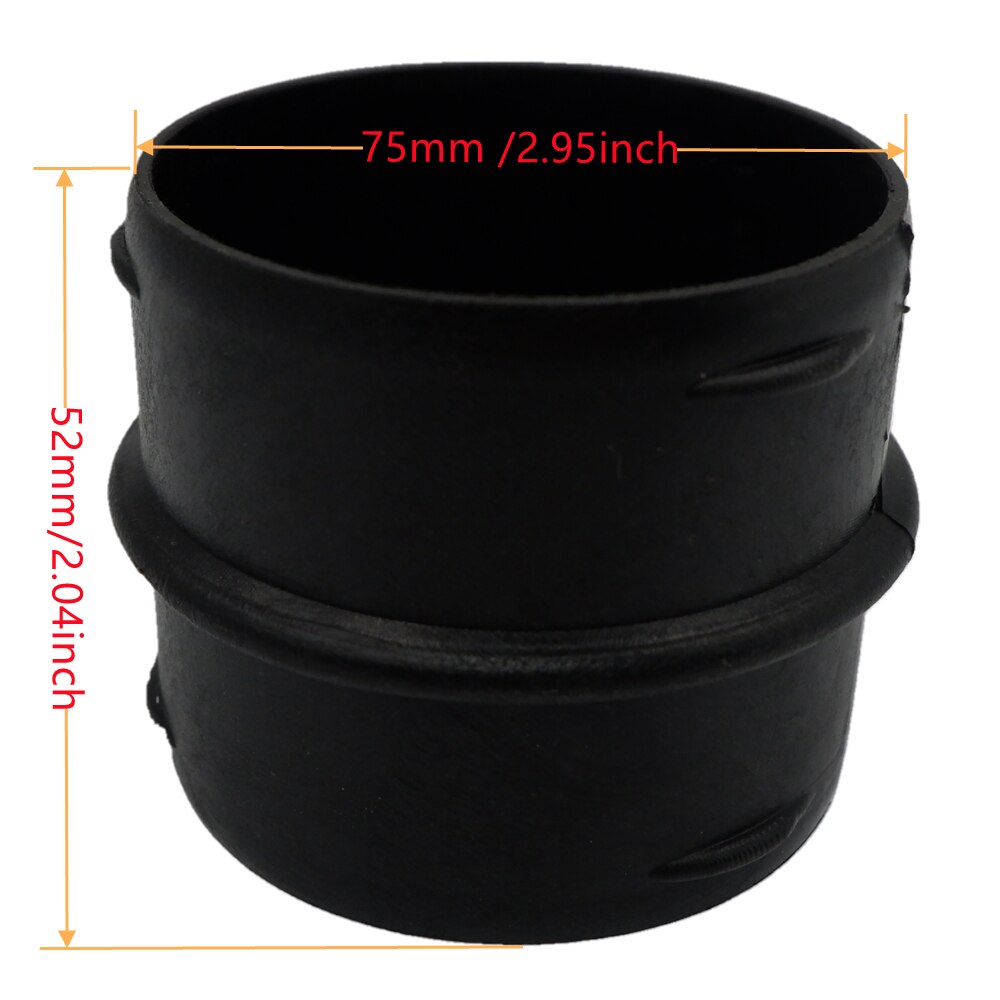 Conducto de ventilación de aire de 4 piezas Y T L, pieza plana, tubo de codo, salida de escape, conector de Joiner para calentador de estacionamiento diésel Webasto Eberspaecher: 4pcs Flat 75MM