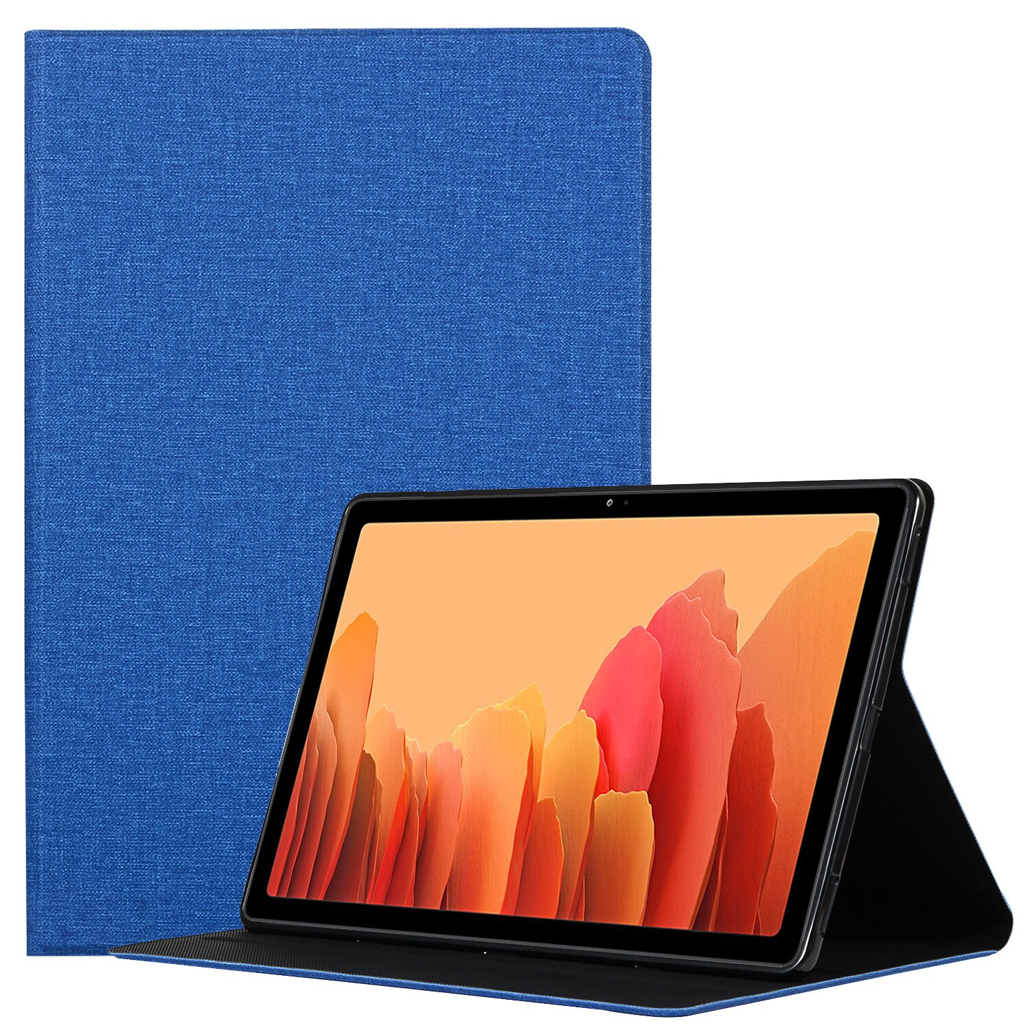 Für Samsung Galaxis Tab A7 hülle fallen schlank Folio kippen Stehen Tablette Funda Abdeckung für Samsung Galaxis Tab A7 10.4 "SM-T500 T505: Blau