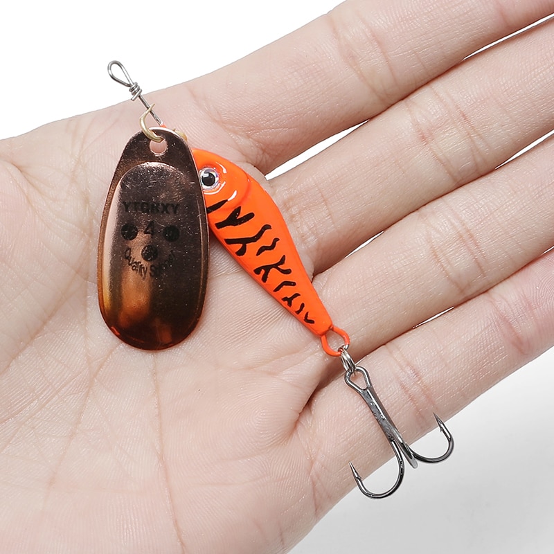 Cuillères à leurres de pêche à la traîne, appâts ménés de type cuillère, Wobbler en métal pour la truite, Wobbler, truite, 11G 15G 20G