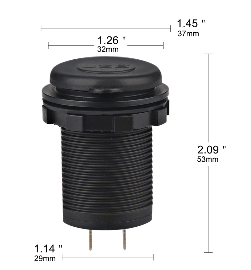Wasser 12V 24V Dual USB Buchse Auto Ladegerät Für Motorrad Auto Lkw Wasserdichte praktisch Ladegerät Für Iphone
