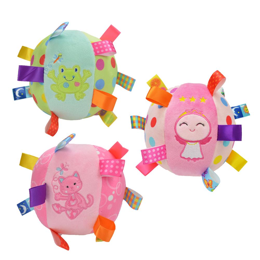 Baby Ball Super Soft Appease Ball color hand ball Music / Sound Cotton material