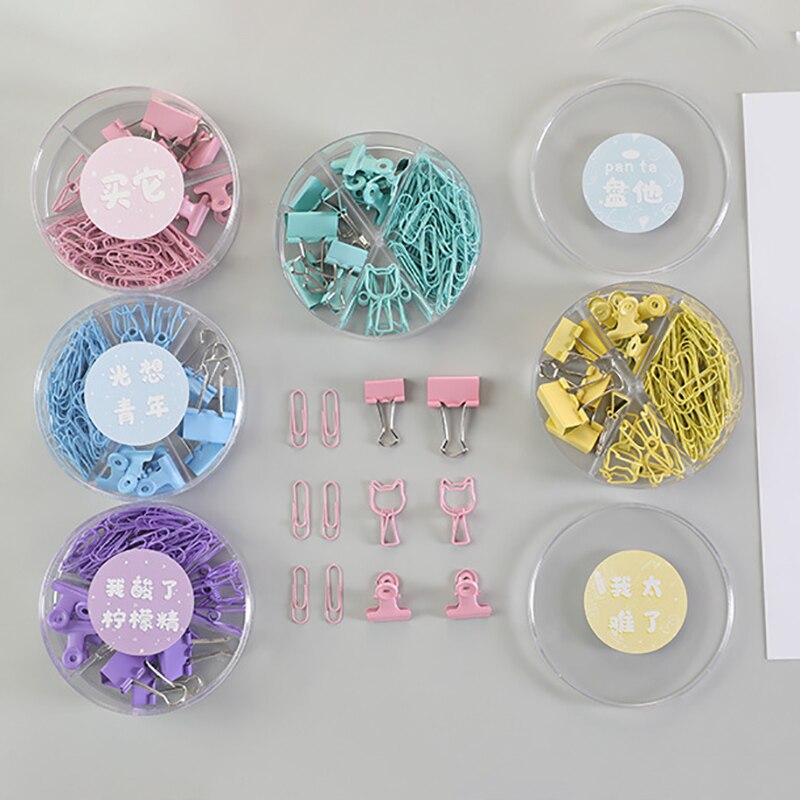 1 Doos Paperclip School Office Storage Push Pin Bi... – Grandado