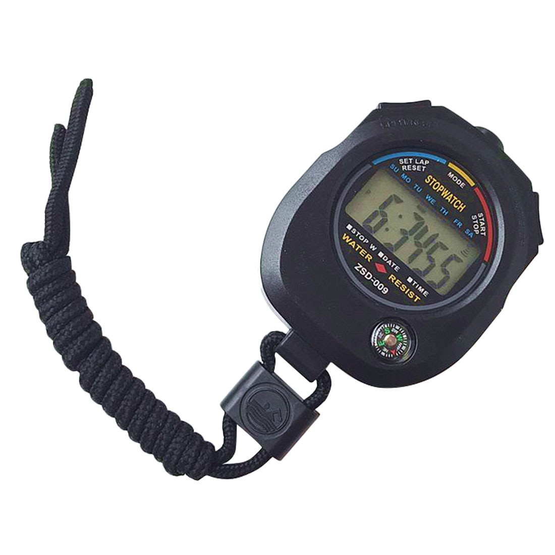 Digitale Lcd Sport Stopwatch Chronograaf Counter Timer Handheld Sport Stopwatch Met Riem Professionele