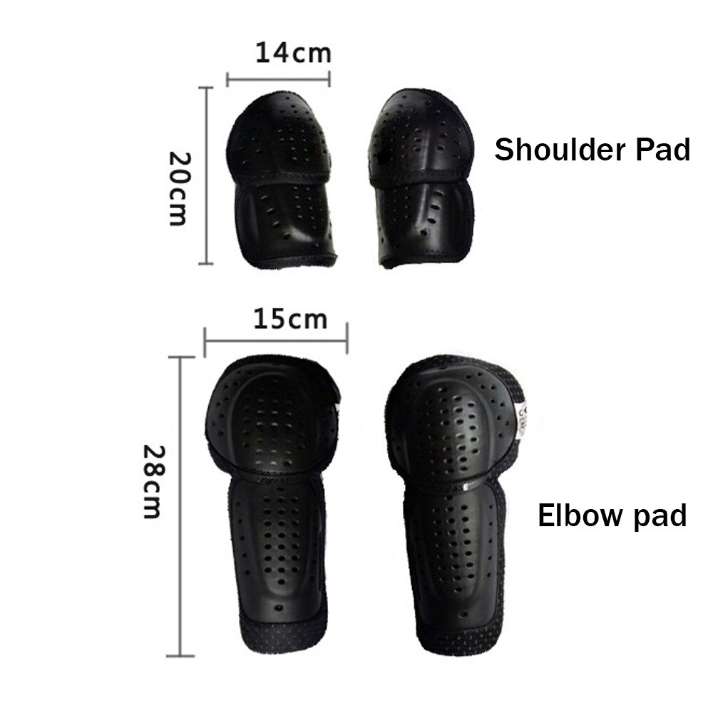 Motorjas Insert Ingebouwde Shock Slip Protectiv Gear Borst Terug Elleboog Schouder Guard Pe Hard Shell Anti Impact Armor
