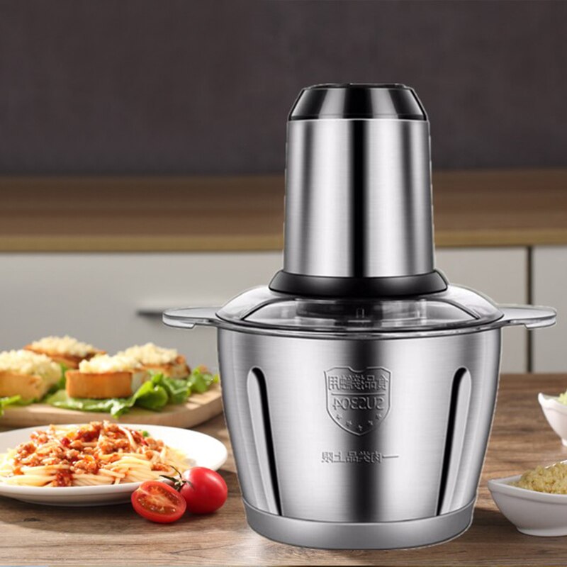 2 Speeds 300W Stainless Steel Electric Chopper 3L electric chopper meat grinder Slicer electric food chopper