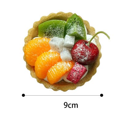 Udsøgt simuleret frugtskål frugtkage model display simulering kage dessert jordbær tærte kage bagning butiksvindue: E