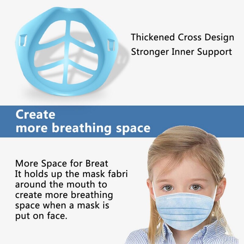 5Pcs Face Inner Support Frame Silicone Bracket More Space For Comfortable Breathing Washable Reusable
