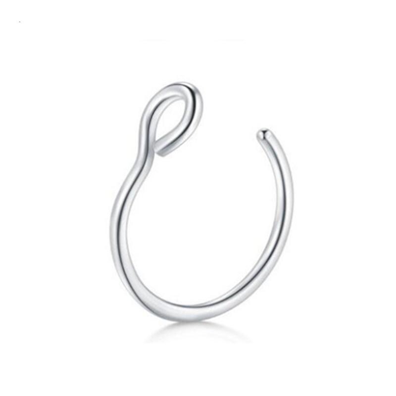 1Pcs Nose Ring Neus Clip Medische Rvs Neustussenschot Valse Neus Ring Piercing Sieraden: 8