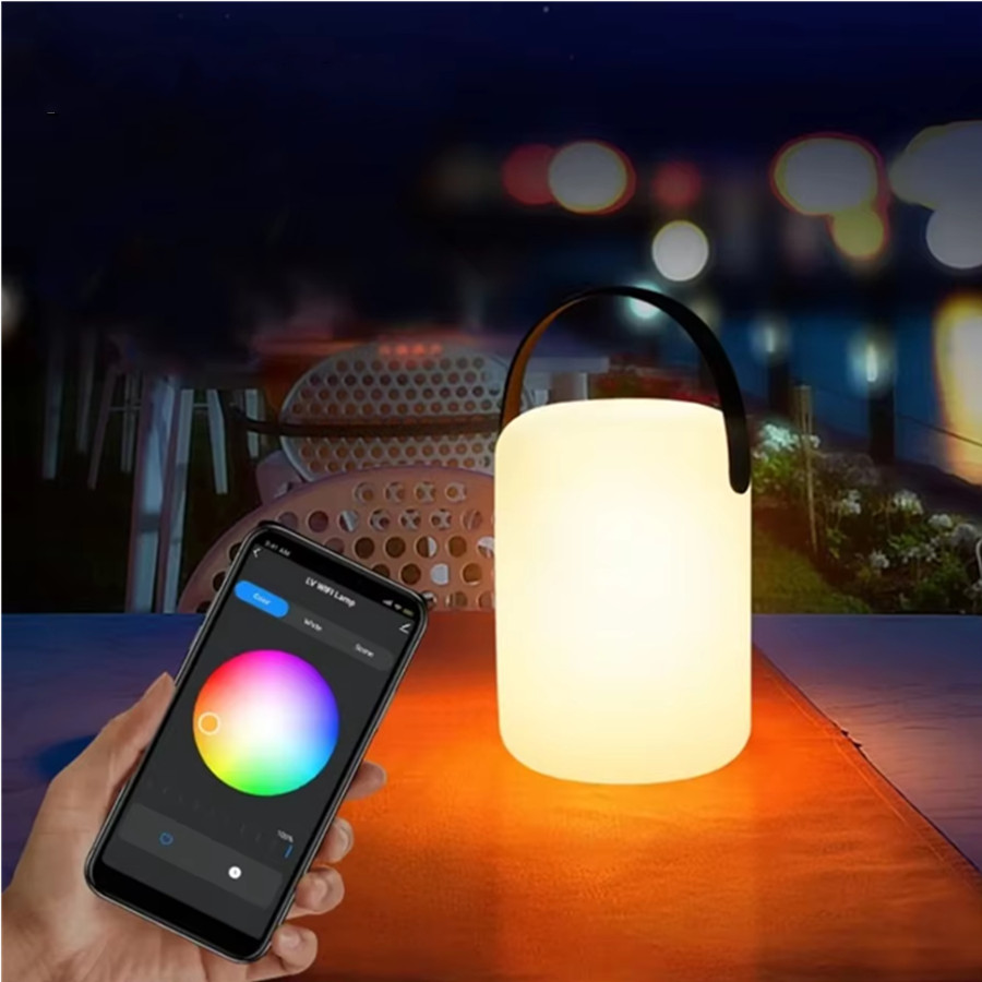 RGB LED buiten waterdichte draadloze tafellamp 16-kleuren Tuya intelligente afstandsbediening Camping USB opladen draagbare decoratie