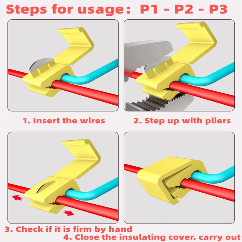 1/5/10pcs T-shaped terminal blocks,electrical connector connection clamps,quick-free stripping plugs,cable connector plug crimps