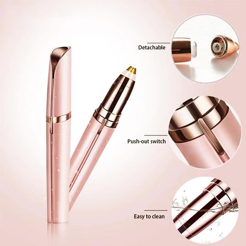 1pc Mini Electric Eyebrow Trimmer Painless Eye Brow Epilator Shaver Razors Portable Facial Hair Remover For Women