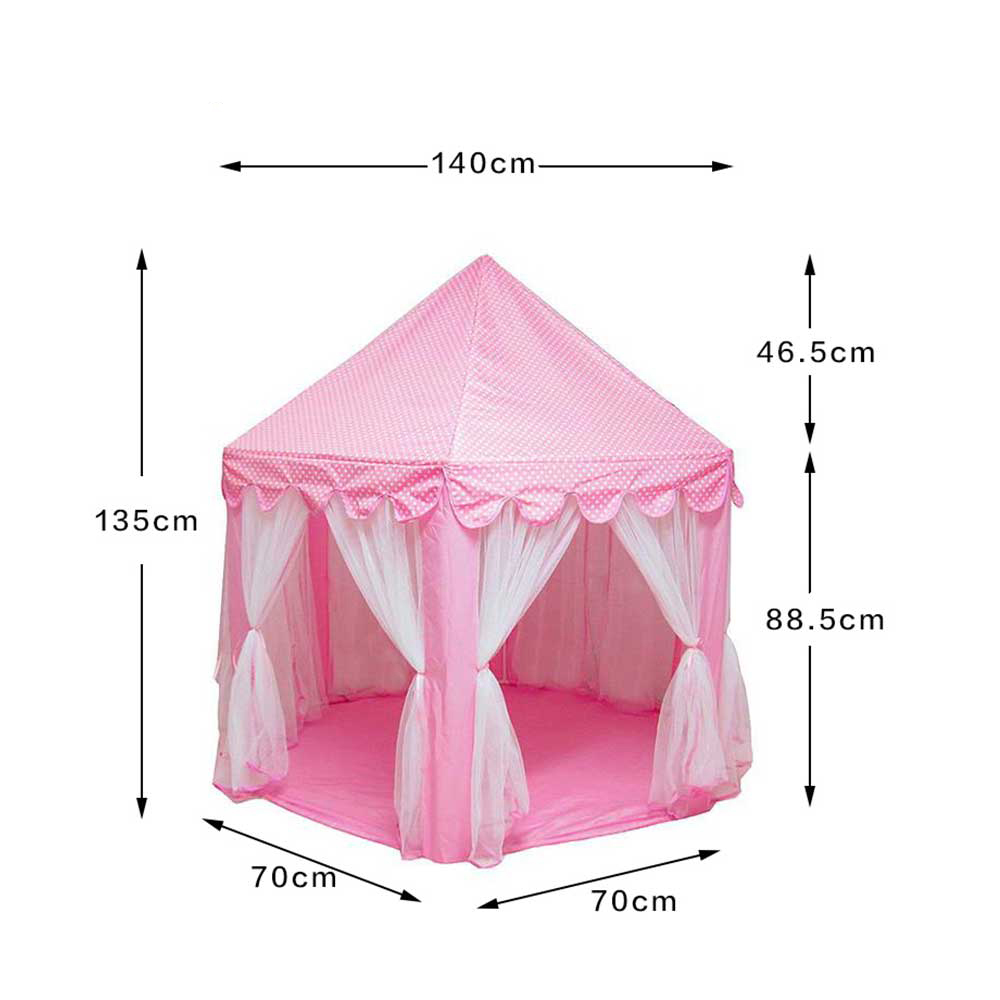 Ragazze principe castello tende bambini principessa coperta giardino esterno tenda da gioco pieghevole tenda per bambini Ocean Balls Pool Kit Playhouse