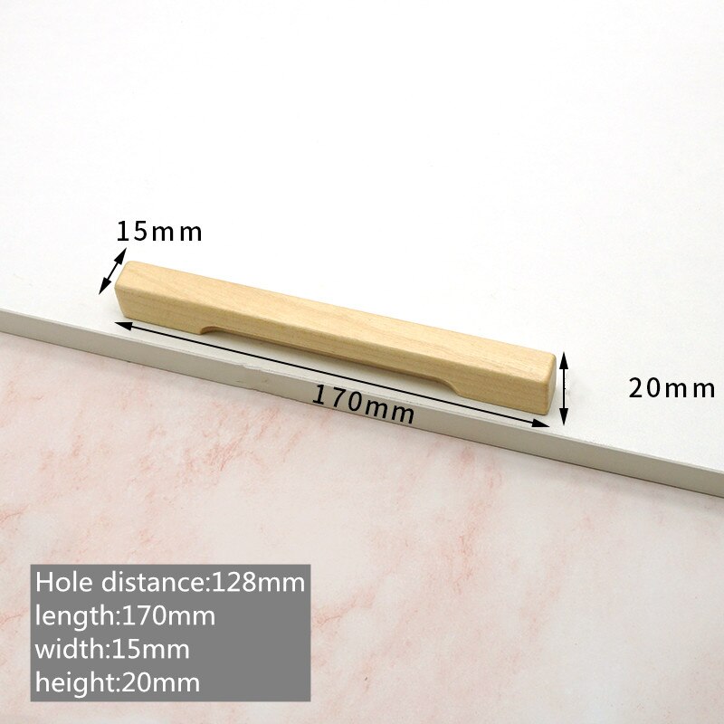 Natural Solid Wood Dresser handles desk drawer knobs and Pulls kitchen Cabinet Door Pulls furniture handle Hardware decoration: A3
