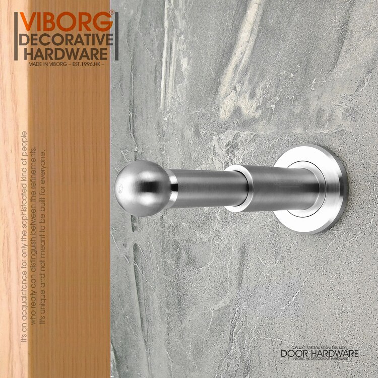 VIBORG Deluxe 304 Stainless Steel Casting Heavy Duty Adjustable Wall mounted Magnetic Magnet Door Stopper Door Stop Doorstop