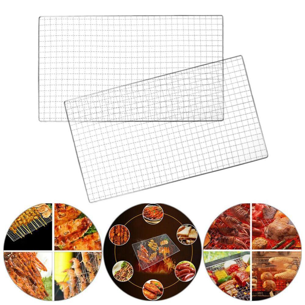 ikke-pinne grillmatter med høy sikkerhet gitter grillaktiviteter form med varme 40 x 24cm til utendørs mattemotstand
