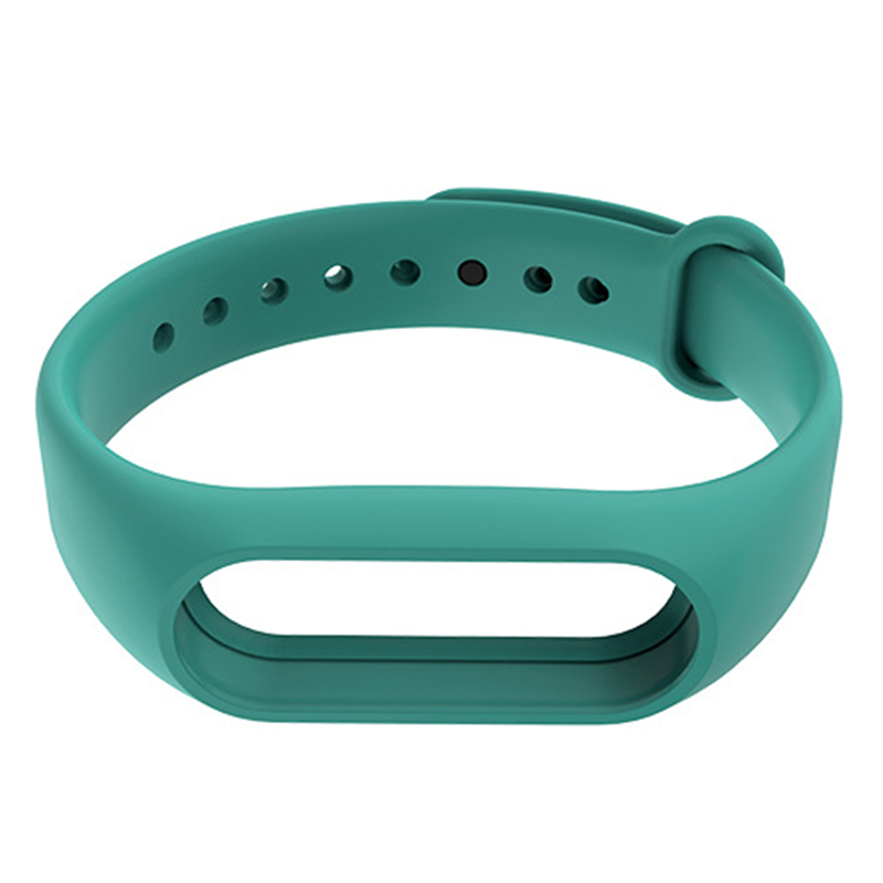 Correa de silicona para Xiaomi Mi Band 2, repuesto de pulsera de silicona, Color sólido, accesorios: Blanco