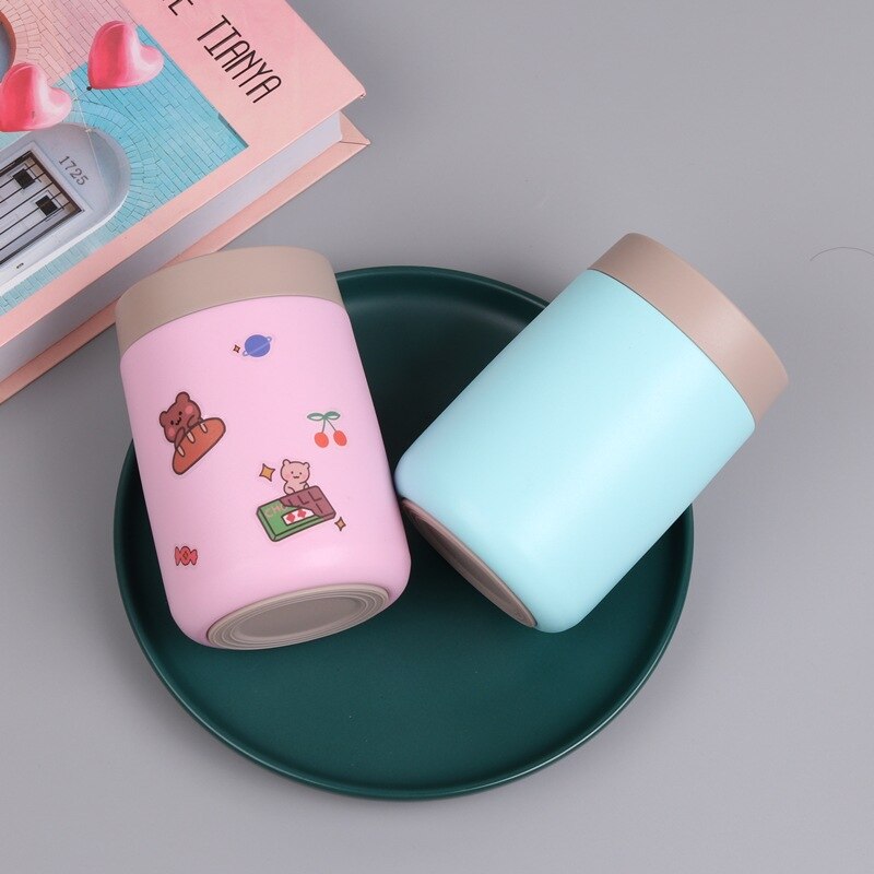 Zooobe 350Ml Leuke Thermos Lunchbox Rvs 304 Containers Thermos Voedsel Thermos Soep Thermosflessen Thermische Lunchbox