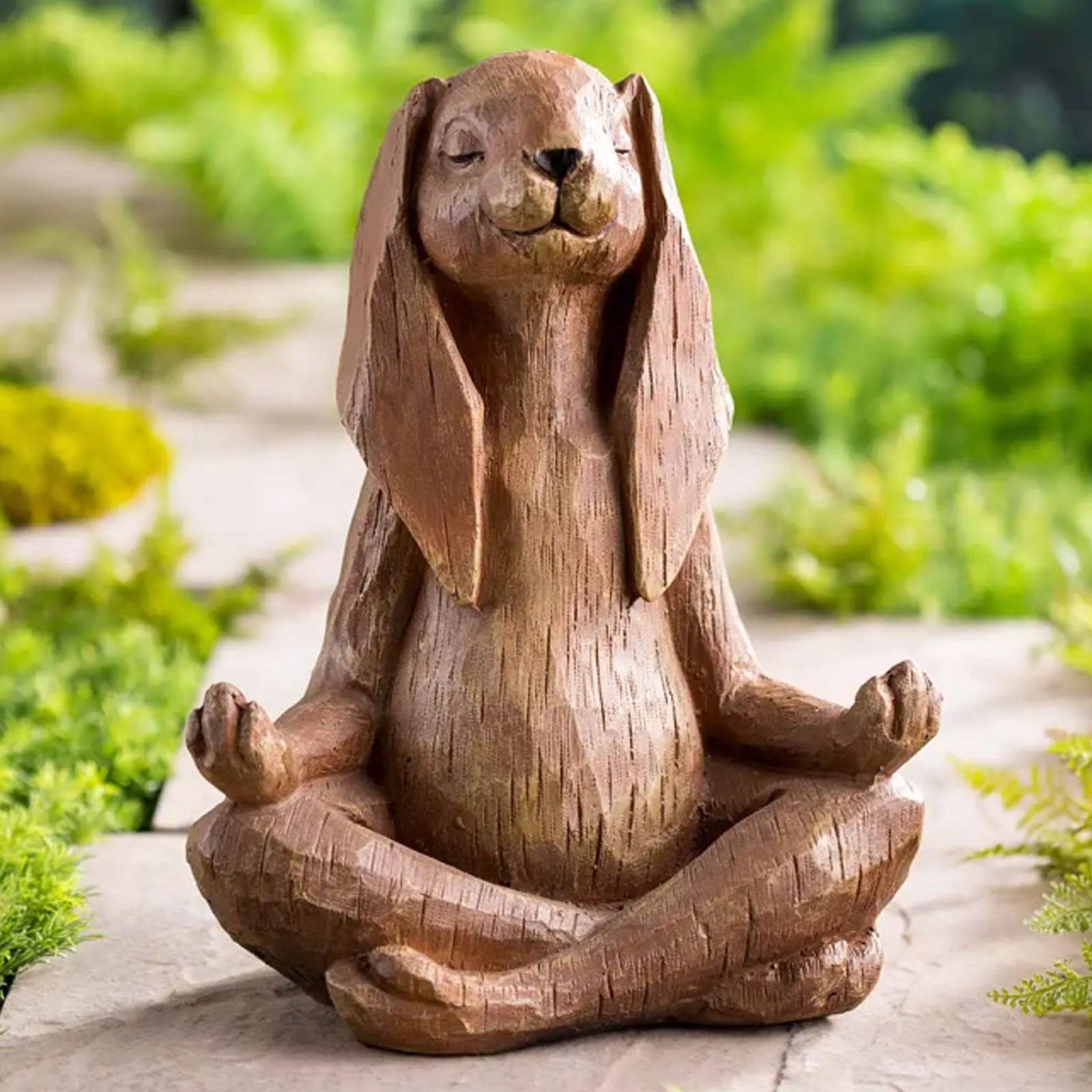 Statue de chat en forme de bouddha, 4 #, Sculpture en plein air, décoration, Art Animal, d'ornement