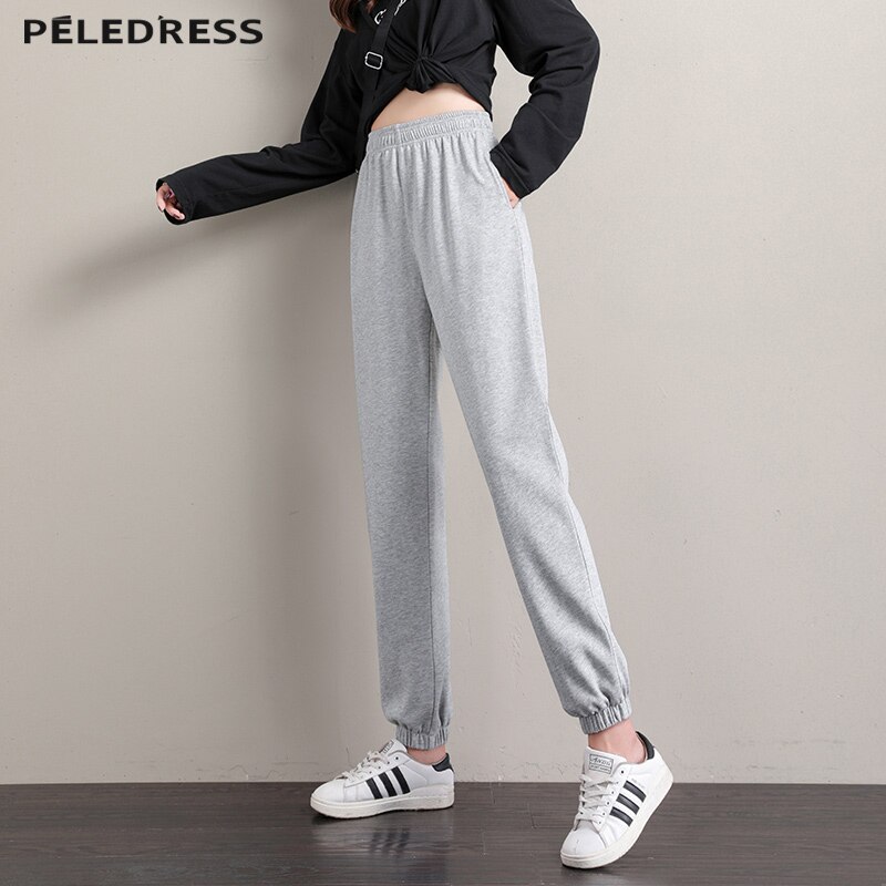 Pantalon de sport de style coréen pour femme, jogging taille haute, Streetwear, Harajuku, Baggy, Vintage