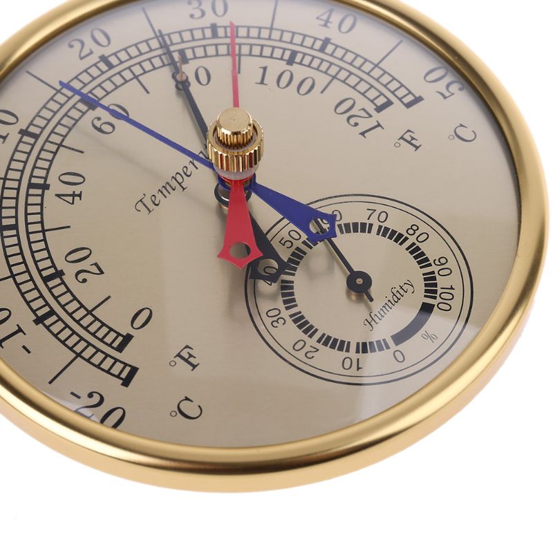 5 "Min Max Thermometer Hygrometer Wall Mount Opknoping Analoge Temperatuur Vochtigheid A0NC