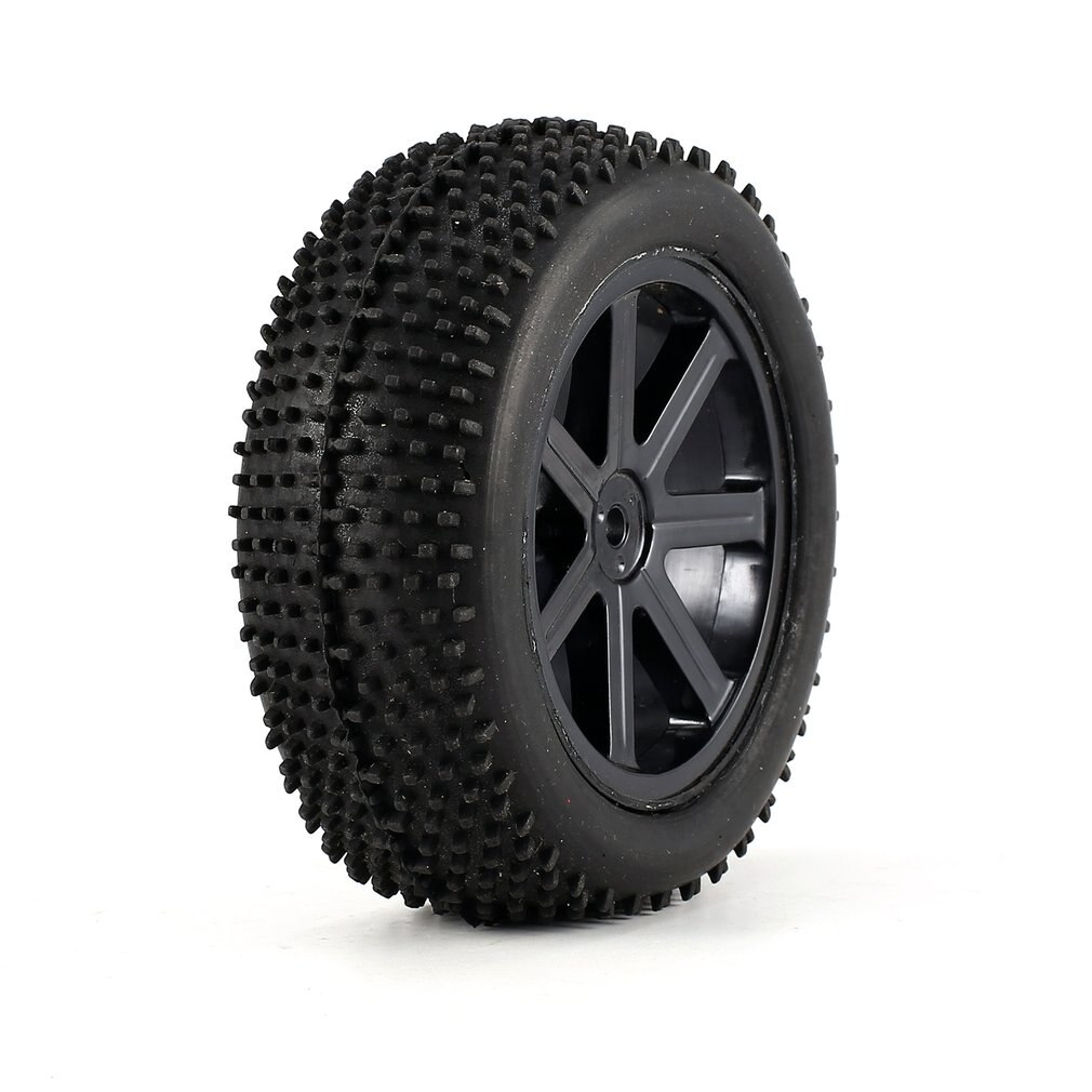 2 Paar 85Mm Wielnaaf Rim & Rubber Banden Voor 1:10 Off-Road Rc Auto Buggy Banden Spare onderdelen Accessoires Component