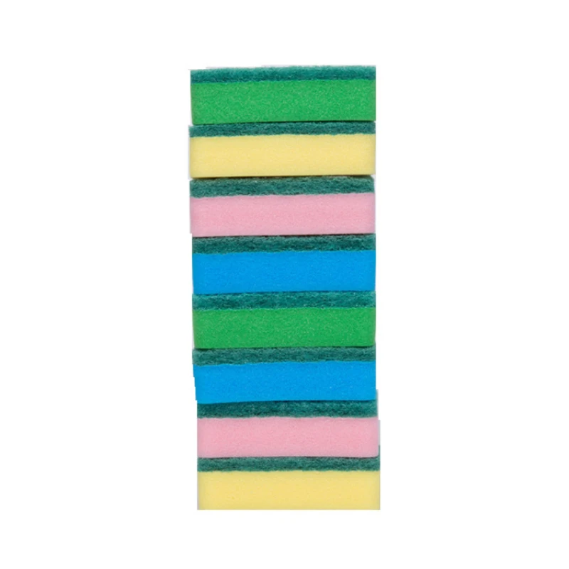 Esponja para lavar platos, estropajo para el hogar, limpieza de lavavajillas, cepillo de esponja Universal, Herramientas de Limpieza de Cocina, Cocina de jardín, 10 Uds.: Default Title