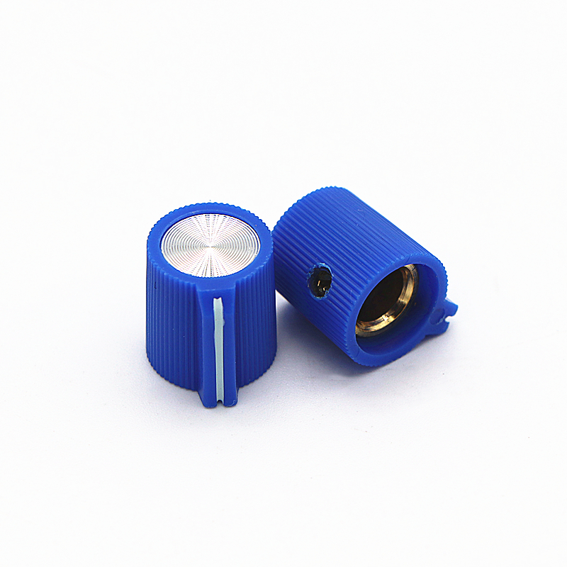 16x14 Gitarren effektor knopf Leistungs verstärker knopf Potentiometer knopf Innen loch 6,4mm: Blau