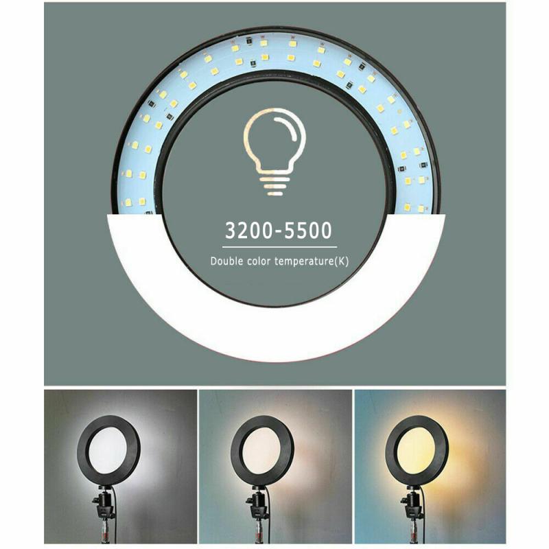 Fotografie LED Selfie Ring Licht 16/20CM Dimmbare Kamera Telefon Ring Lampe 6 zoll Mit Tisch Stative Für machen-hoch Video Live Studio