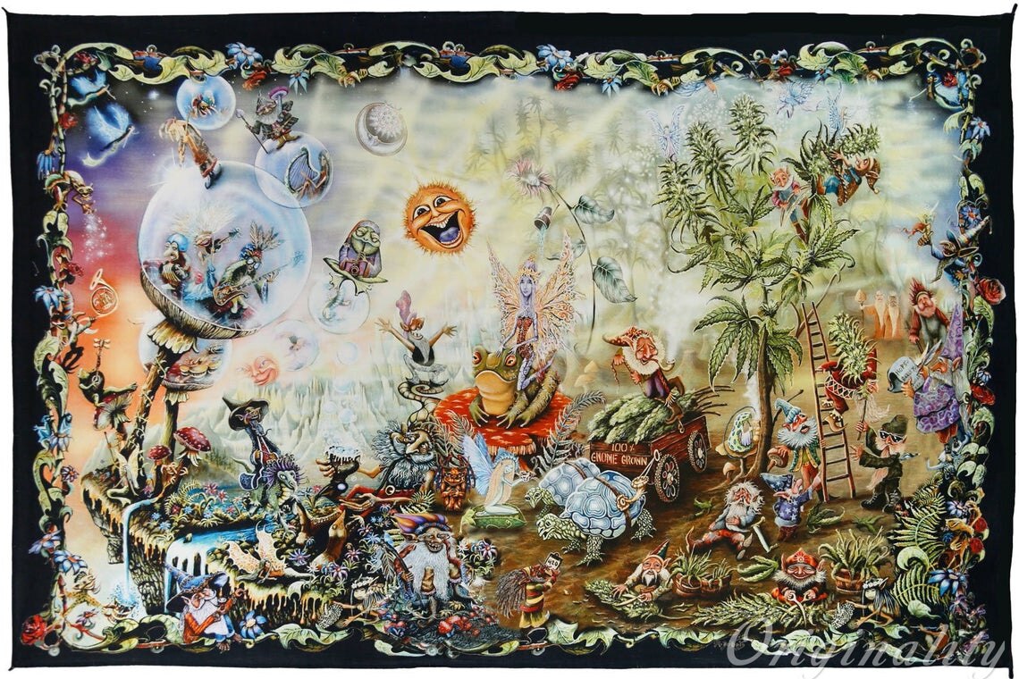 Fantastic Grateful Dead Unique Tapestry Fairy Nymph Wall Hanging Home Decoration: 230x150 cm / Interesting Tapestry