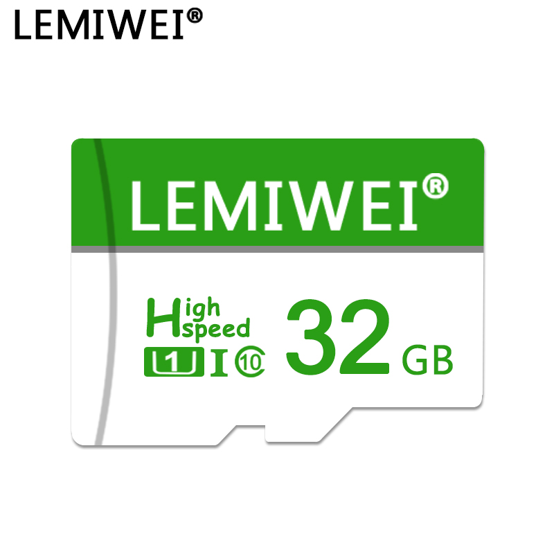 Lemiwei Memory Card 64GB 32GB 16GB 8GB With Adapter Trans Flash Card High Speed TF Card Compatible With Phone