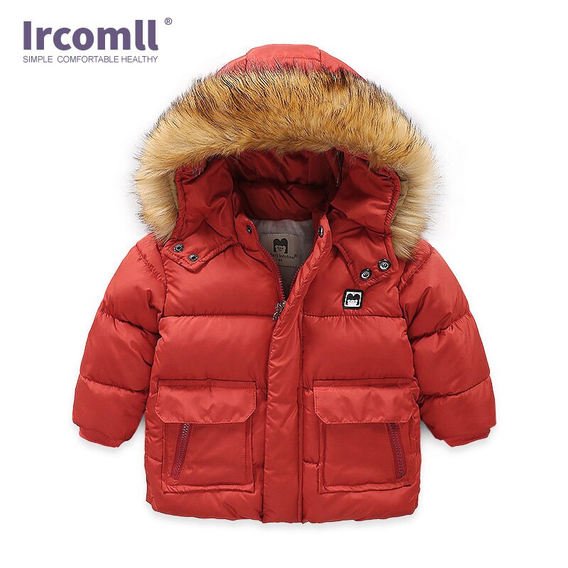 Ircomll Kinderen Jas Voor Jongen Verdikte Warm Met Pocket Kids Kinderen Jas Kinderen Park Kinderkleding 2-7Y