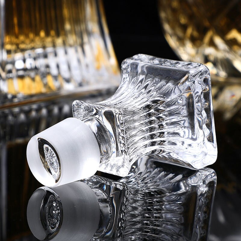 Whisky karaff whisky flaska kristallglas vin öl behållare glas flaska glas kopp hem bar verktyg dekoration