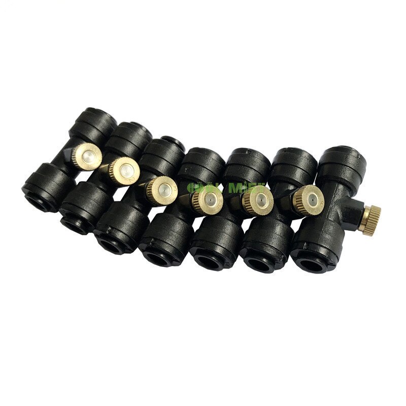 18m messing sproeiers voor tuinpatio-koelsystemen 26 stuks binnendraadaansluiting 26 stuks waternevel voor aeroponics-bevochtiging  m016
