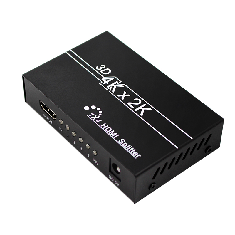 HFES 4K 3D Hdmi Splitter Amplifier 1 in 4 Out Switch for o HDTV Full HD 1080P 1X4