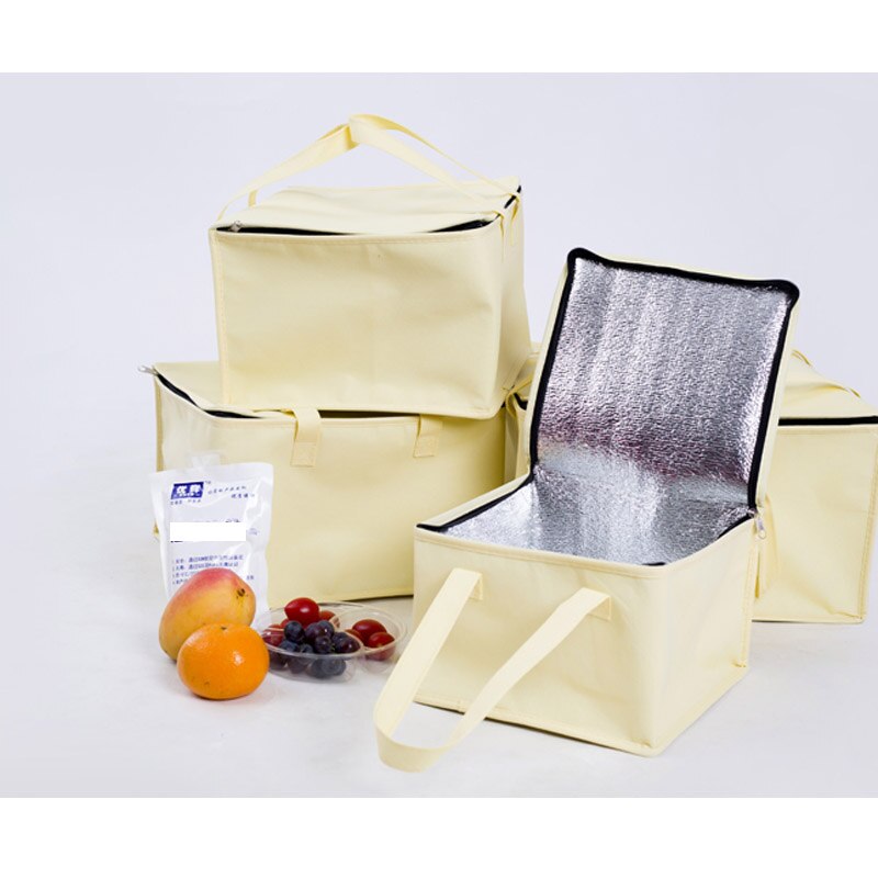 eco friendly cooler bag cake pizza food insulated carrier cool bag ice pack thermal lunch picnic box meal drinks insulation bag