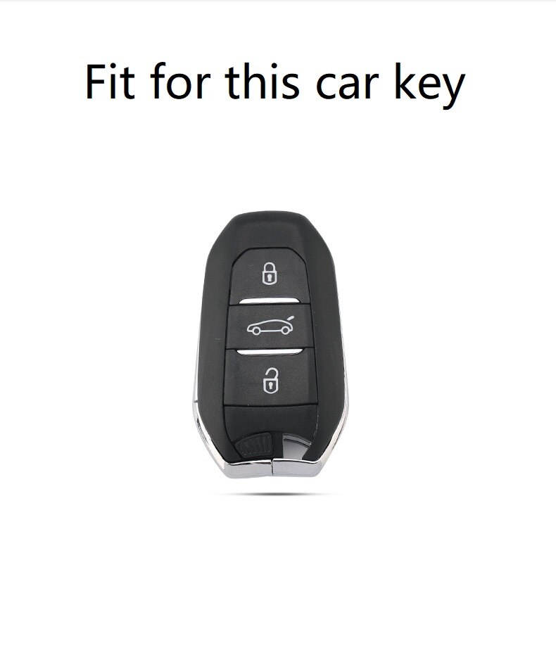 Leren Autosleutel Hoesje voor Peugeot 308 408 508 3008 4008 5008 Citroen C4 C4L C6 C3-XR