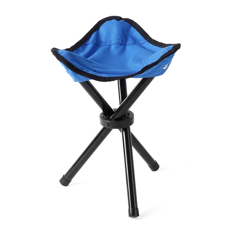 Mini Fishing Tripod Chair Folding Outdoor Stool Camping Travel Tri-Leg Stool Ultralight Chair Seat Hiking Mountaineering Pinic: S blue