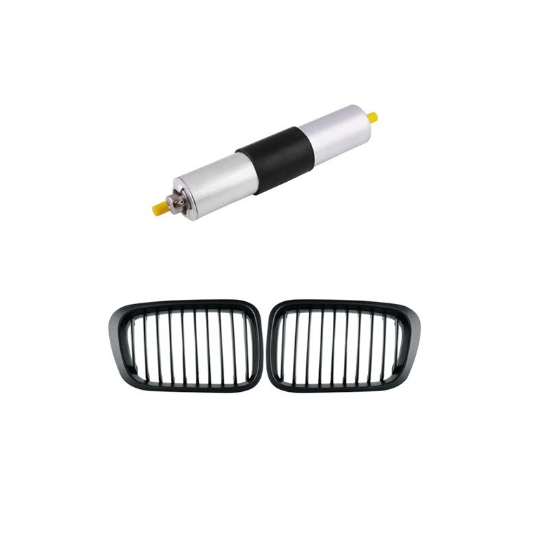 Fuel Filter Pressure Regulator 13327512019 for -BMW E46 316I 318I 320I 2001- 2005 & Matte Black Kidney Grille Grill: Default Title
