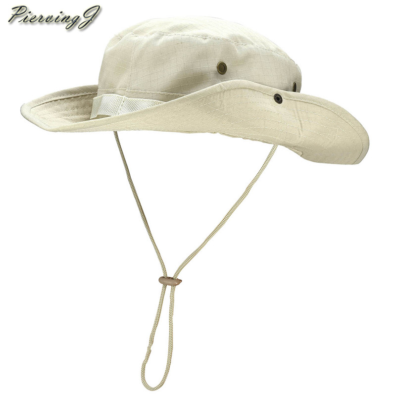 Sombrero para el sol, panamá, con solapa, transpirable, boonie multicam, estilo nepalí, camuflado, para pesca al aire libre, ala ancha, con cordón.