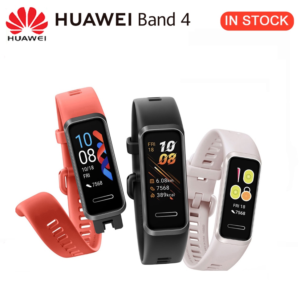 Alkuperäinen huawei band 4 älykello älykello sykemittari kellotaulut usb-liittimen lataus