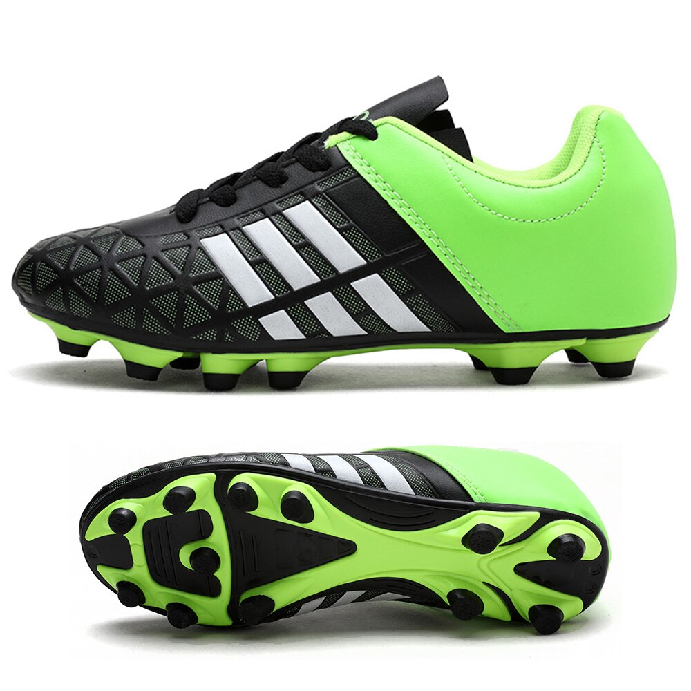 Kids Cleats Training Football Boots Turf Black Blue Men Soccer Shoes Low Ankle Sport Sneakers Size 33-47: SEE PICTURE10