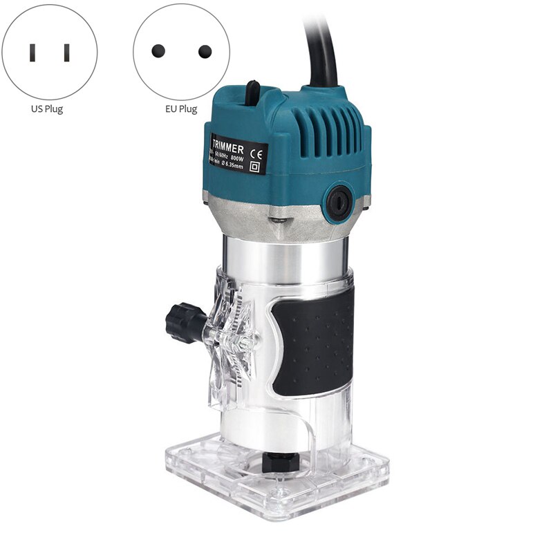 800W Houtbewerking Elektrische Trimmer Hout Frezen Graveren Steken Trimmen Machine Carving Machine Router Hout