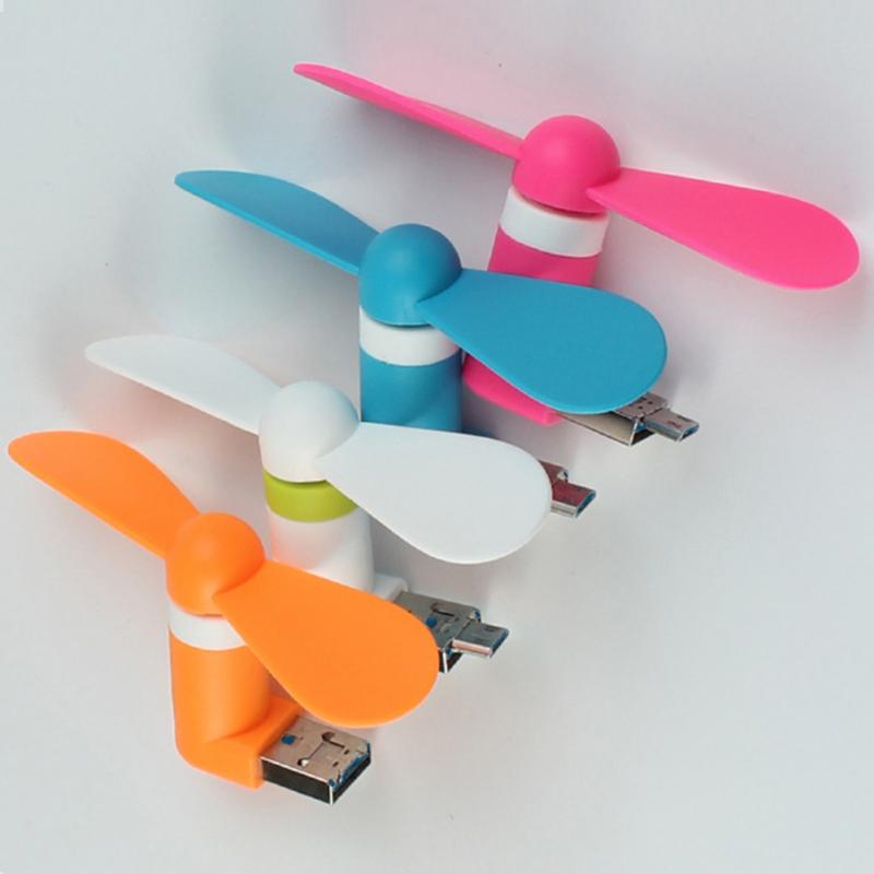 Pocket Fans USB Gadget OTG Mini Micro USB Large Wind Cooling Fan For OTG Android Mobile Phones Desktop Laptop
