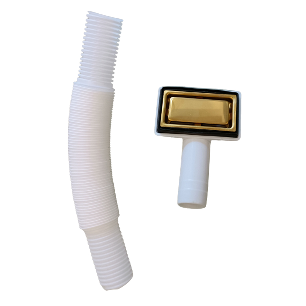 Golden color 304 Stainless Steel Flat overflow kitchen sink strainer waste strainer plug Kitchen Sinks basket