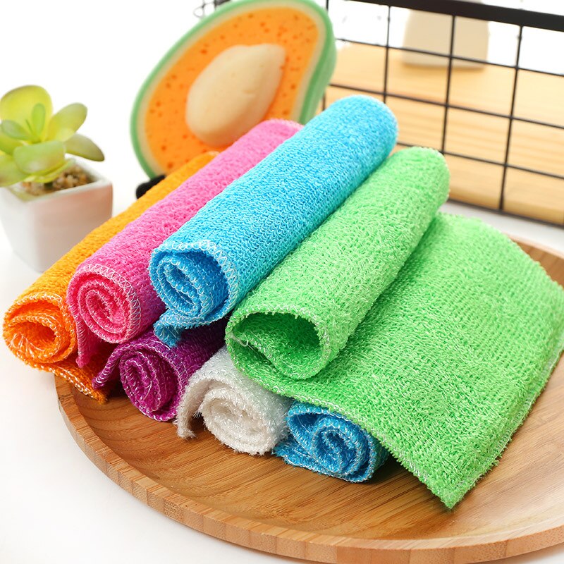 3 szt. bambus szmata mycia szmaty robić kuchni sprzątanie szorowania Podkładka danie tkanina bambusa myjka ręcznik bambusa serwetki 18*23 cm