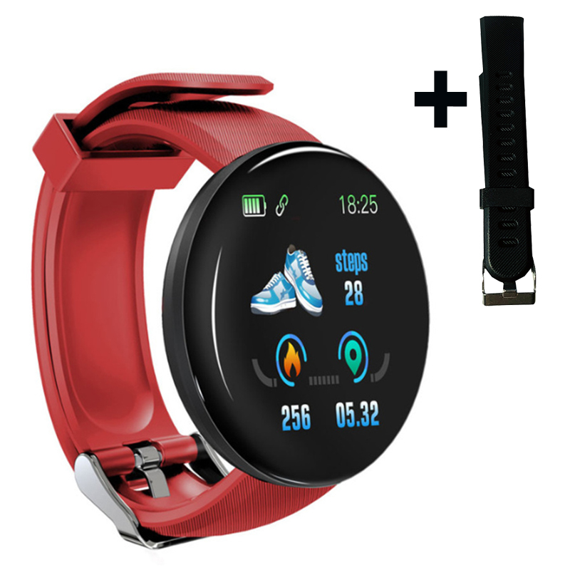 D18 Bluetooth montre intelligente hommes tension artérielle Smartwatch femmes hommes montre étanche Sport Tracker WhatsApp pour les téléphones Android Ios