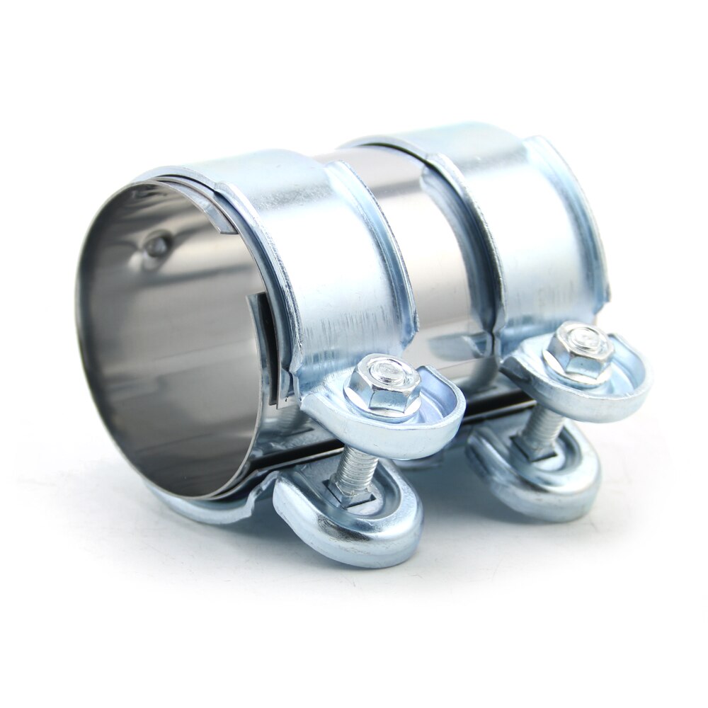 Exhaust Tube Pipe Connector Joiner Sleeve Clamp Connector Fit For 2.0 Inch 2.5" Pipeline