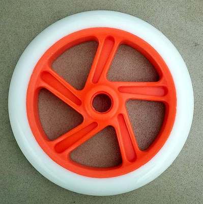Rueda de 200mm / 175mm / 145mm para ruedas de patinete, Material de PU silencioso elástico de espesor de 40mm / 30mm con rodamiento ABEC7: B