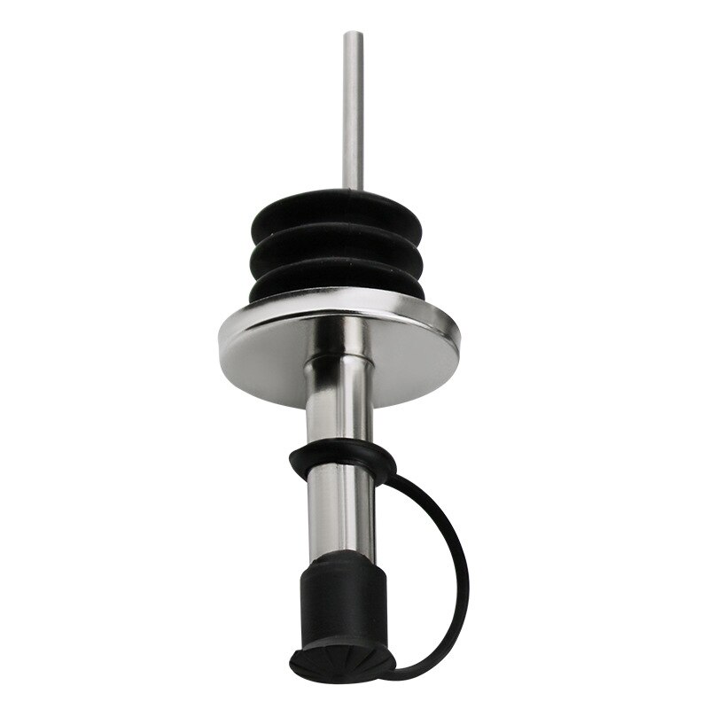 Stainless steel wine Olive Oil Pourer Dispenser Spout Glass Bottle Pourer With Cap Kitchen Accessories: C1